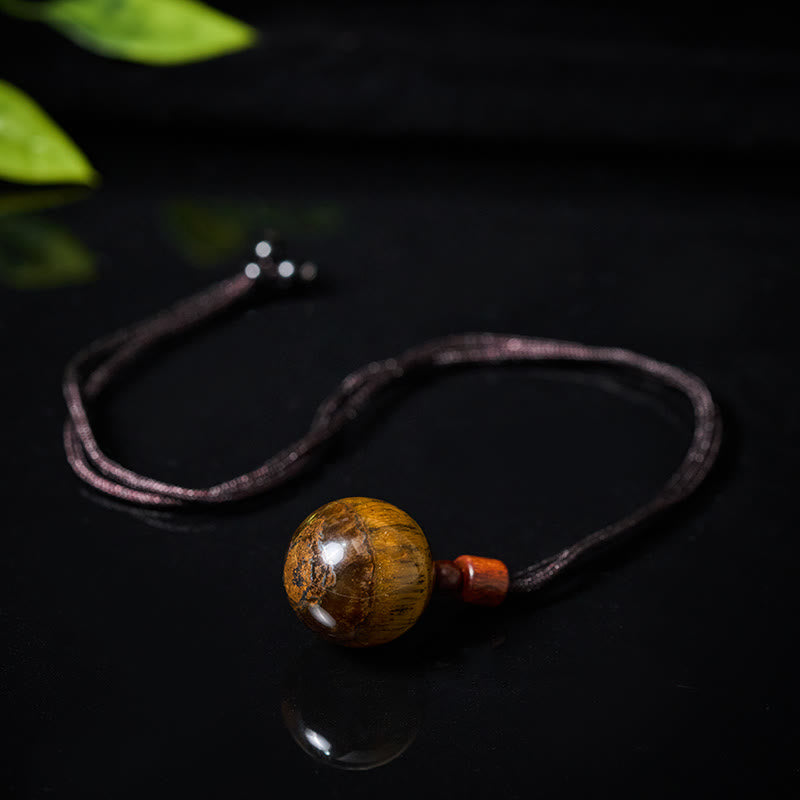 Buddha Stones White Crystal Pink Crystal Tiger Eye Smoky Quartz Protection Necklace Pendant - image 23