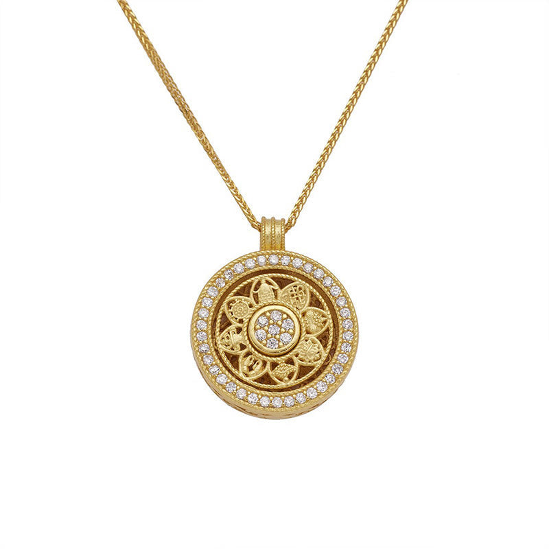 Buddha Stones 925 Sterling Silver Blessing Necklace Pendant - 925 Sterling Silver(Diameter: 15mm) - image 7