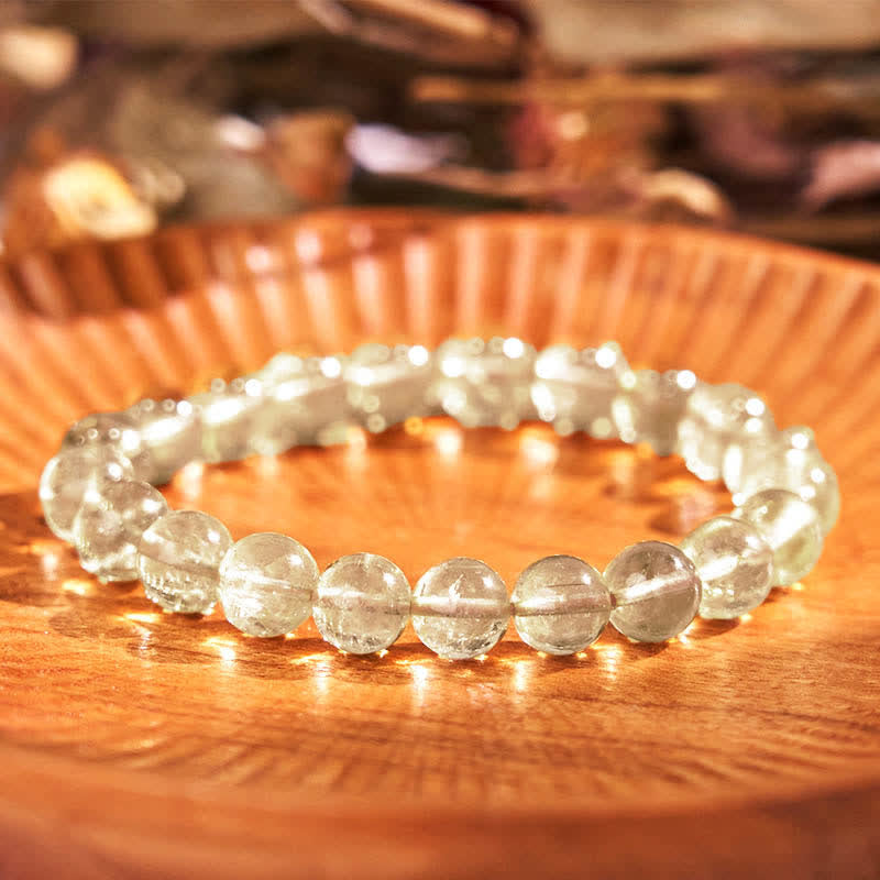 Buddha Stones Natural Golden Rutilated Quartz Auspiciousness Protection Bracelet - image 7