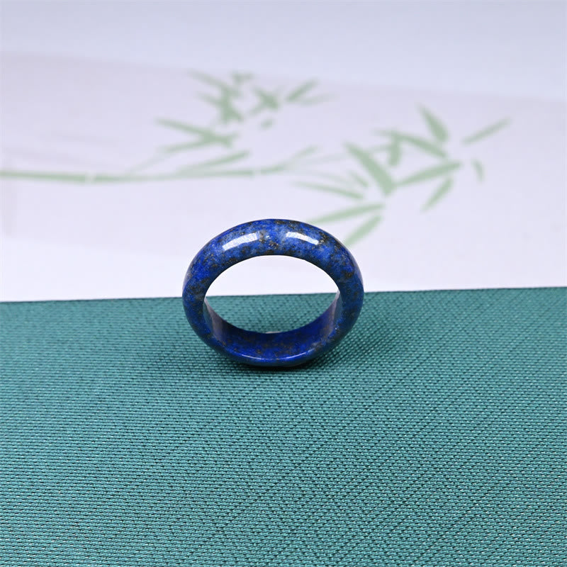 Buddha Stones Natural Lazurite Lapis Lazuli Self Care Ring - image 3