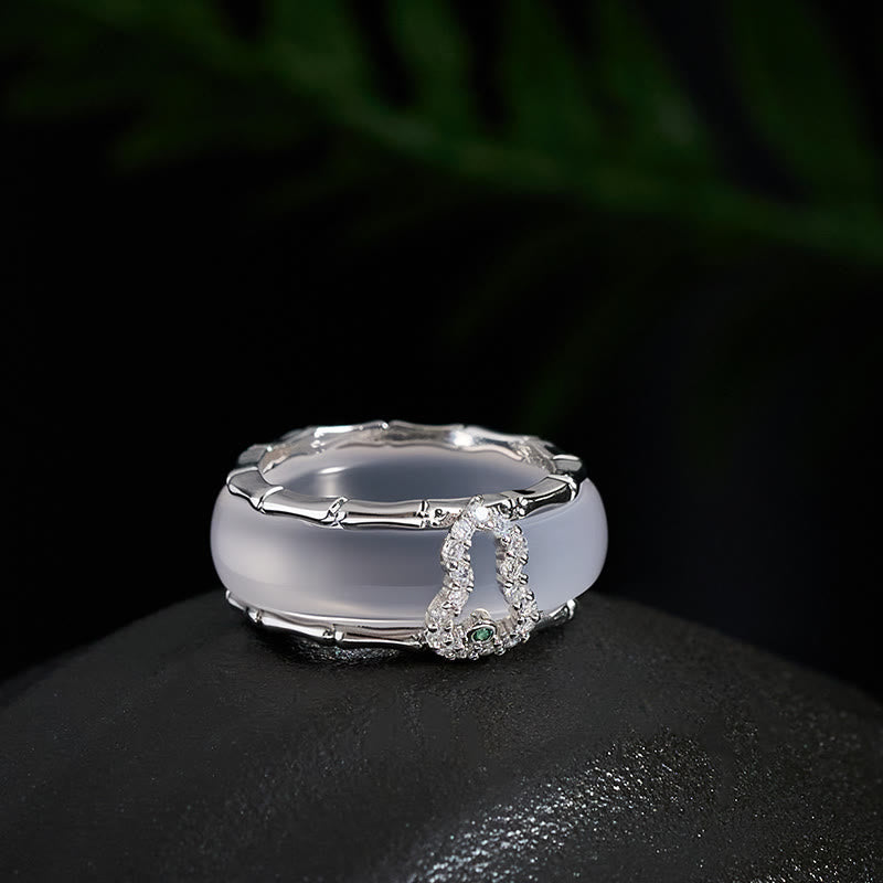 FREE Today: Positive and Harmony Chalcedony Gourd Flower Ring - image 8