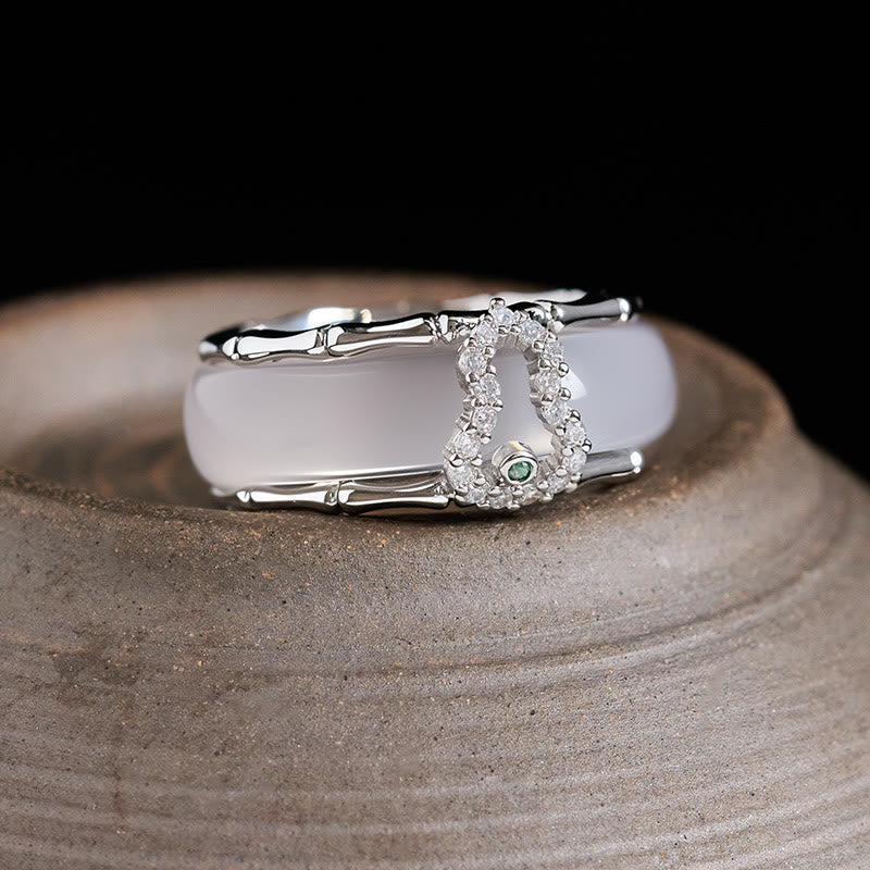 FREE Today: Positive and Harmony Chalcedony Gourd Flower Ring - Chalcedony(Gourd) - image 7