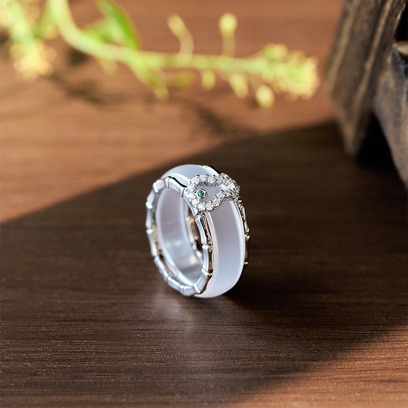 FREE Today: Positive and Harmony Chalcedony Gourd Flower Ring - image 9