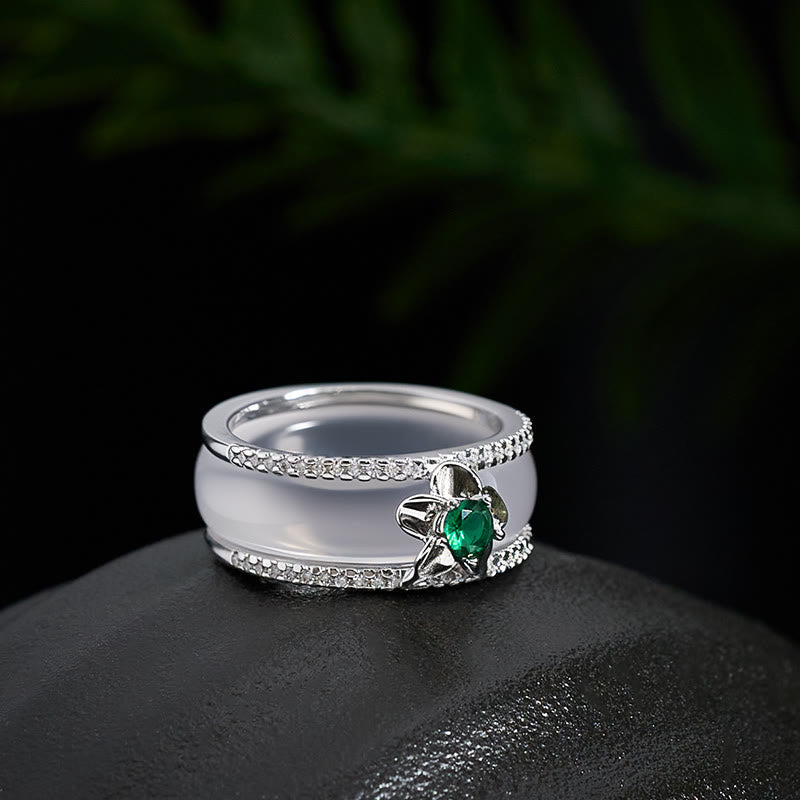 FREE Today: Positive and Harmony Chalcedony Gourd Flower Ring - image 1