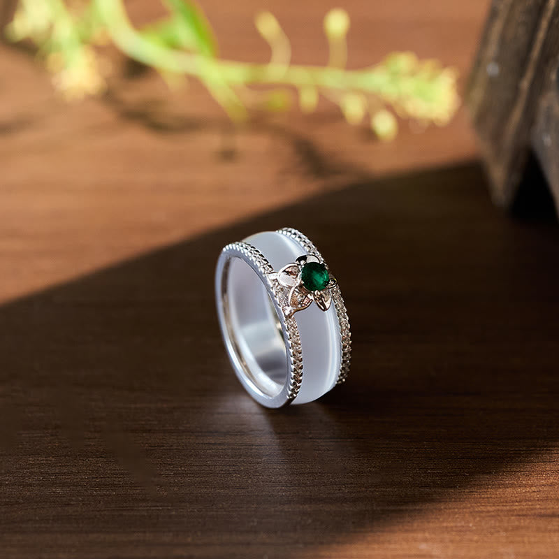 FREE Today: Positive and Harmony Chalcedony Gourd Flower Ring - image 2