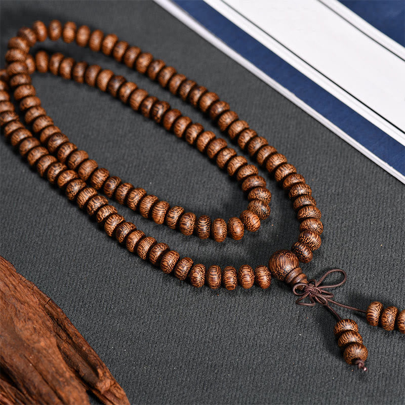 FREE Today: Calm Energy 108 Textured Wood Beads Mala - image 3
