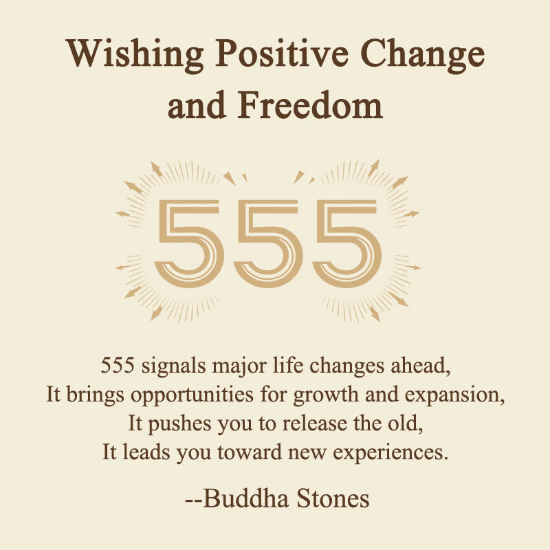 Buddha Stones "Wishing Positive Change and Freedom" 555 Angel Number Natural Tiger Eye Key Chain Hanging Decoration Includes Gift Message Card - image 2