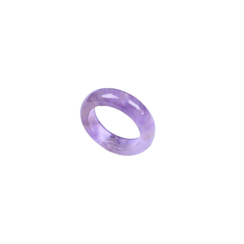 Buddha Stones Natural Amethyst Spiritual Awareness Ring - image 6