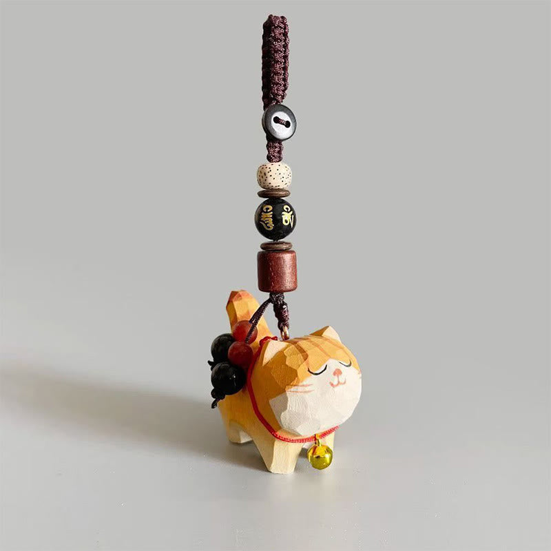 FREE Today: Purity and Focus Orange Tabby Cat Linden Wood Peach Wood Peace Safe Plum Blossom Om Mani Padme Hum Purity Key Chain - Om Mani Padme Hum - image 8