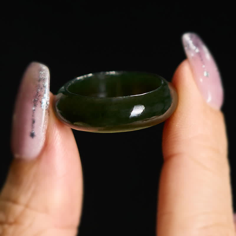 FREE Today: Healing and Luck Natural Cyan Jade Ring - image 7