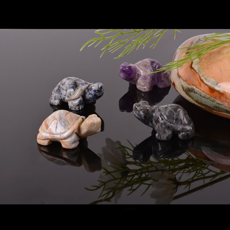 Buddha Stones Natural Green Aventurine Turtle Wisdom Crystal & Stone Decor - image 50