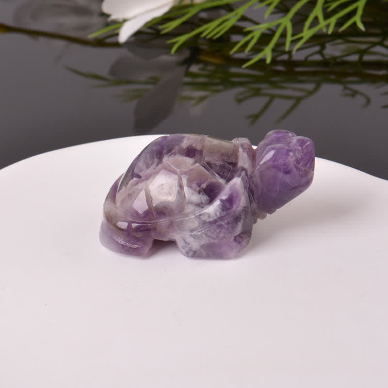 Buddha Stones Natural Green Aventurine Turtle Wisdom Crystal & Stone Decor - image 35