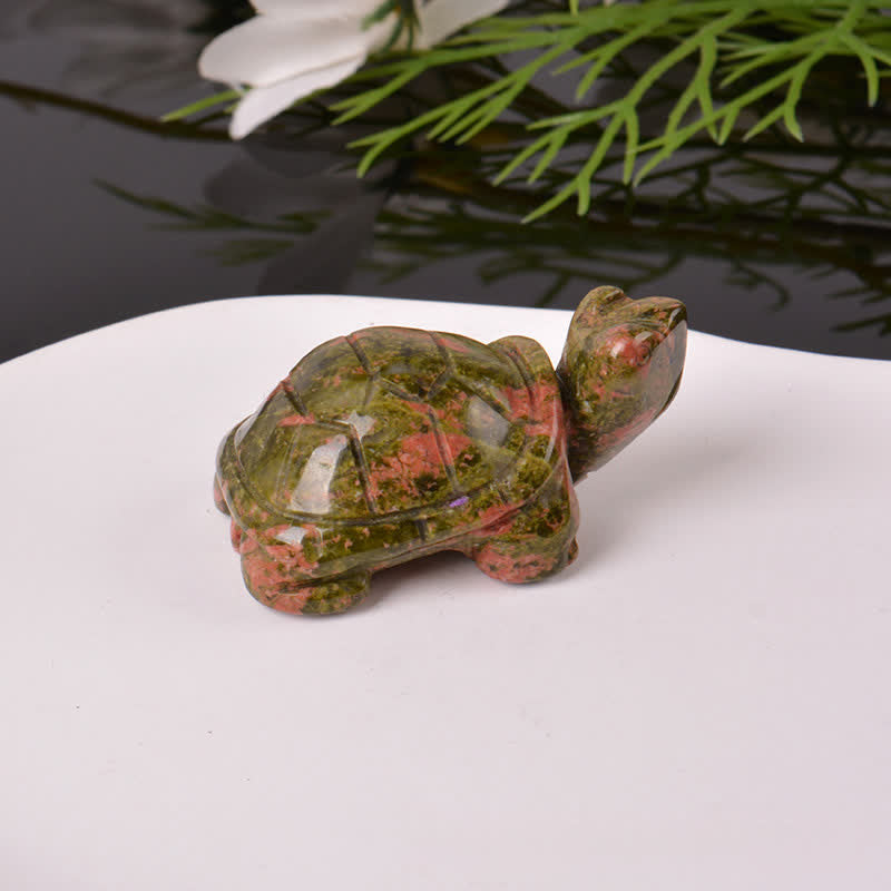 Buddha Stones Natural Green Aventurine Turtle Wisdom Crystal & Stone Decor - image 7