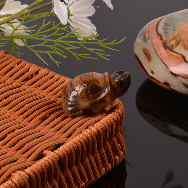 Buddha Stones Natural Green Aventurine Turtle Wisdom Crystal & Stone Decor - image 10