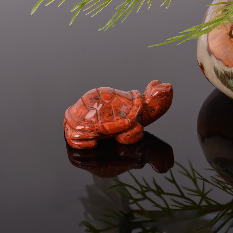 Buddha Stones Natural Green Aventurine Turtle Wisdom Crystal & Stone Decor - Redstone(Vitality ♥ Resilience) - image 13