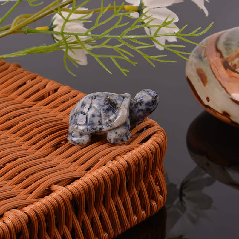 Buddha Stones Natural Green Aventurine Turtle Wisdom Crystal & Stone Decor - image 30