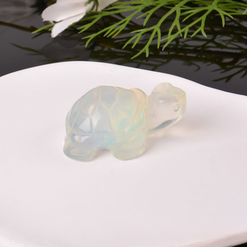Buddha Stones Natural Green Aventurine Turtle Wisdom Crystal & Stone Decor - image 24