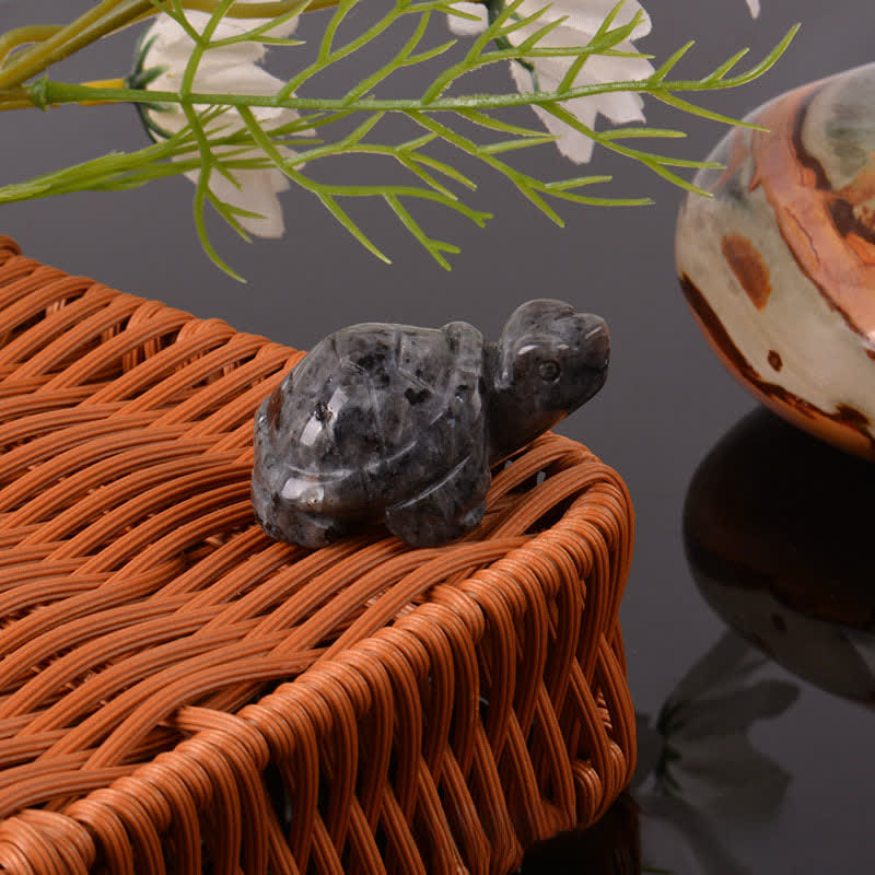 Buddha Stones Natural Green Aventurine Turtle Wisdom Crystal & Stone Decor - image 38