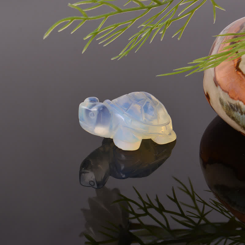 Buddha Stones Natural Green Aventurine Turtle Wisdom Crystal & Stone Decor - Opal(Love ♥ Success) - image 22