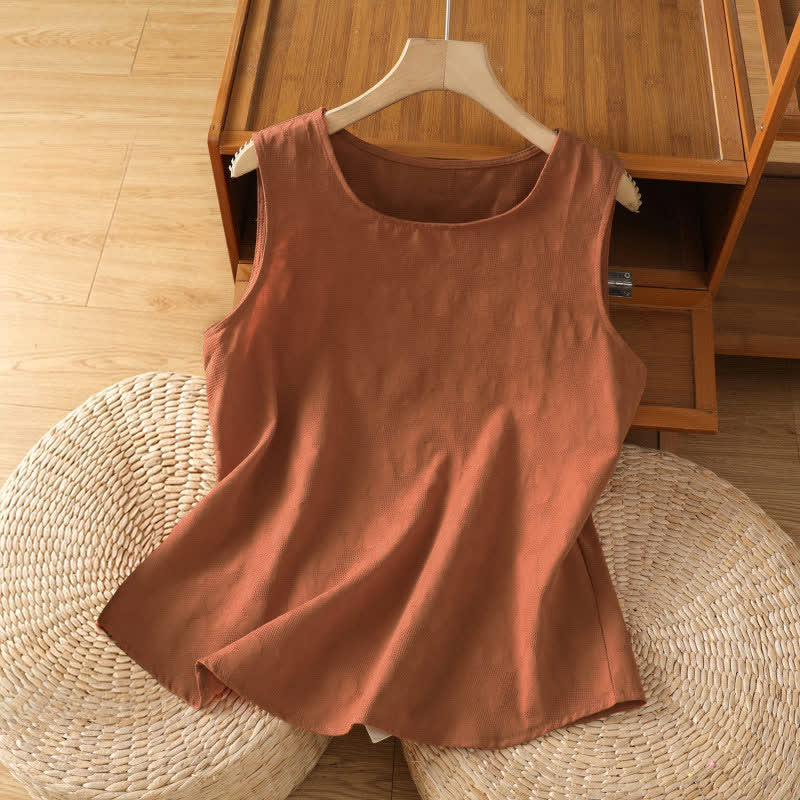 Buddha Stones Summer Casual Side Slit Flower Women's Sleeveless T-Shirts Tank Top - Peru - US8-10,UK/AU12-14,EU40-42 (2XL) - image 0