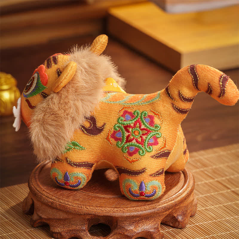 Buddha Stones Polyester Tiger Luck CUTE ANIMAL DECOR - image 5
