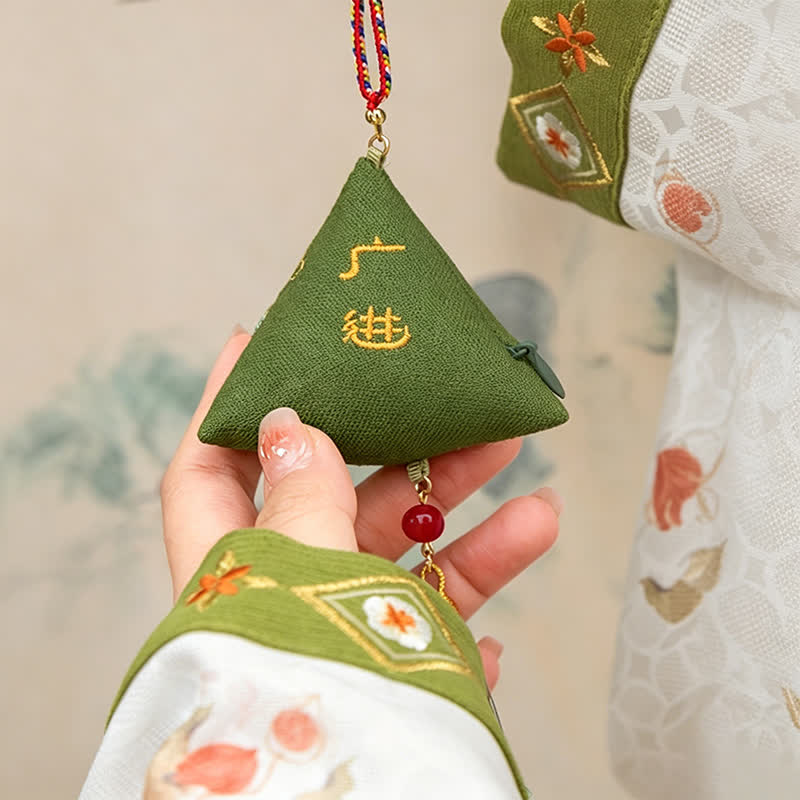 Buddha Stones Polyester Embroidery Zongzi Triangle Scorpion CUTE ANIMAL DECOR - image 2