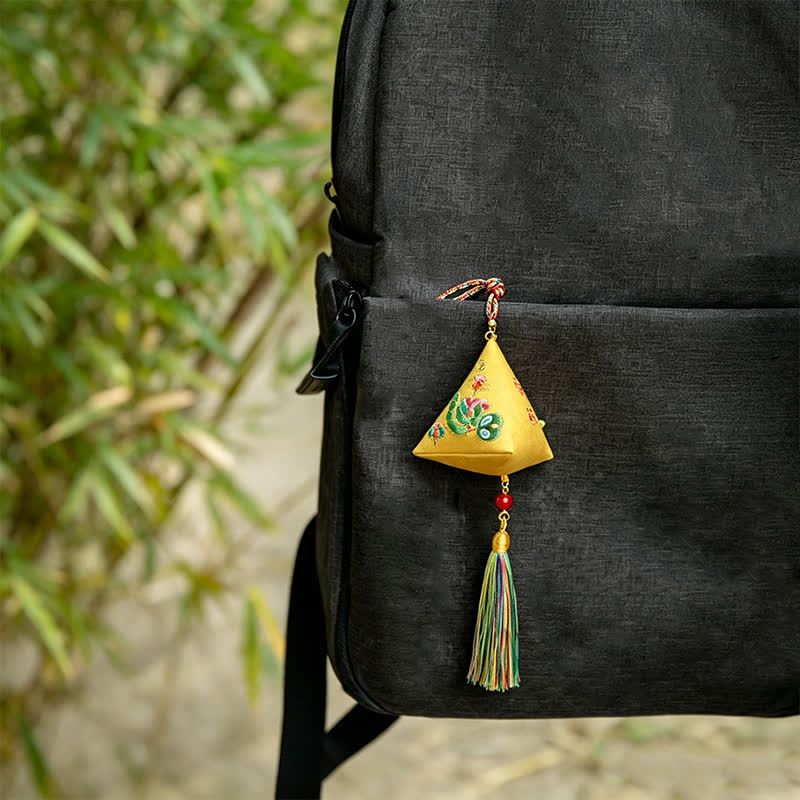 Buddha Stones Polyester Embroidery Zongzi Triangle Scorpion CUTE ANIMAL DECOR - image 13