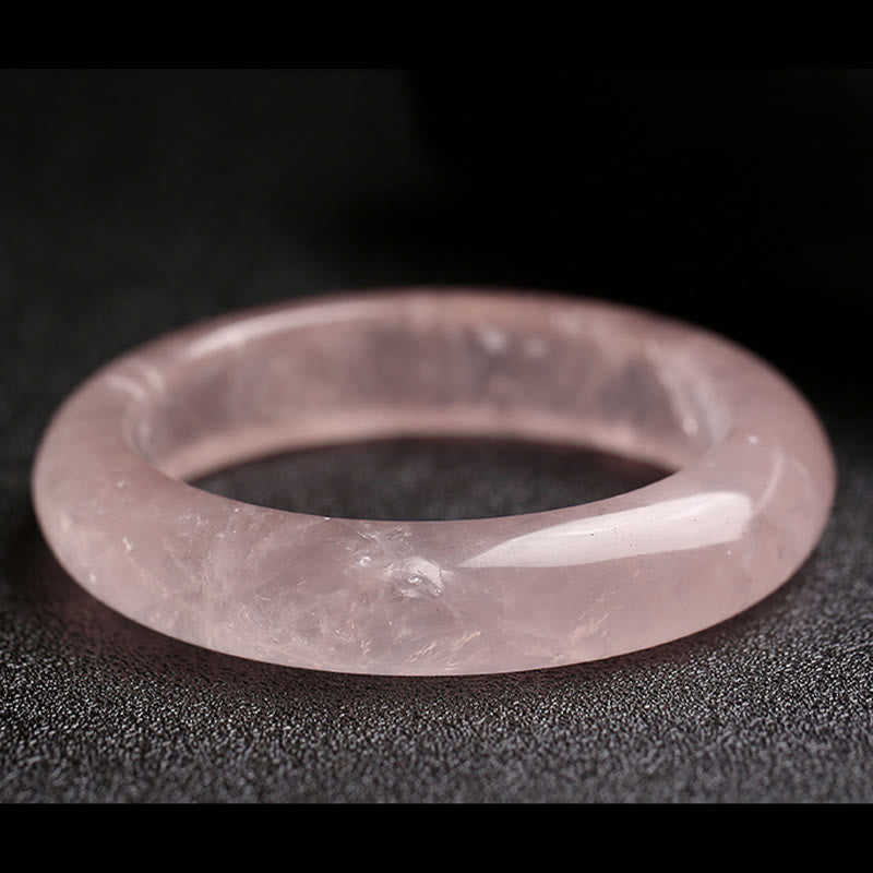 Buddha Stones Natural Rose Quartz Love Caring Bracelet Bangle - image 7