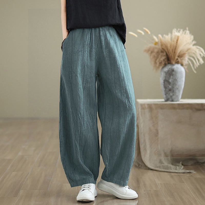 Buddha Stones Casual Plain Women's Harem Pants With Pockets - image 15