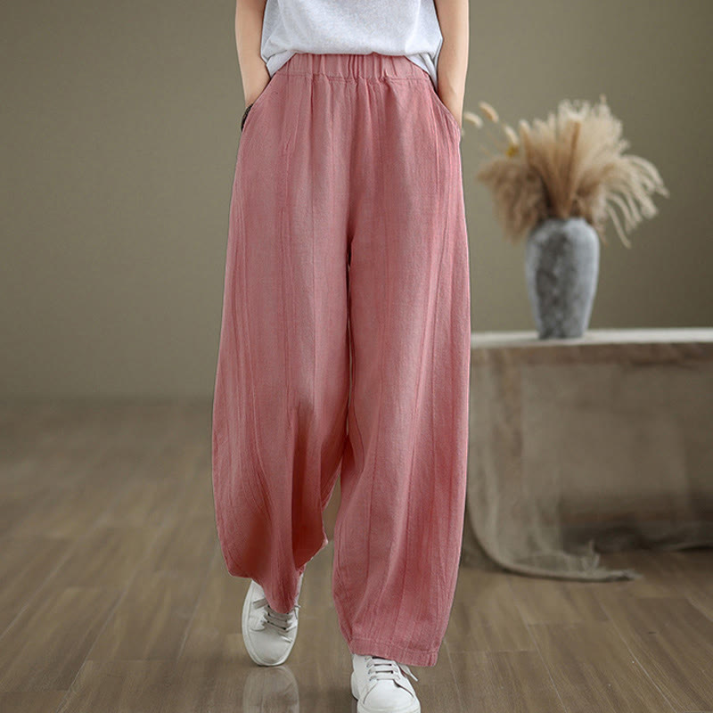 Buddha Stones Casual Plain Women's Harem Pants With Pockets - image 23