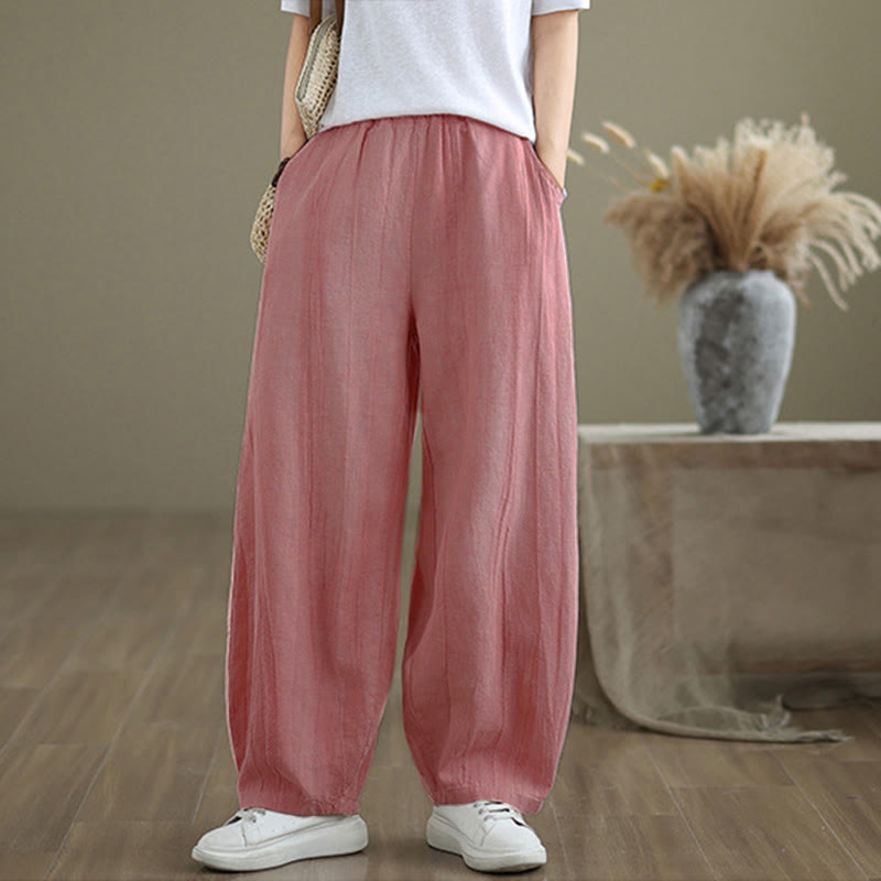 Buddha Stones Casual Plain Women's Harem Pants With Pockets - image 20