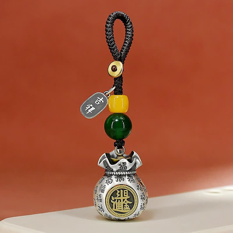 FREE Today: Blessing and Luck Copper Fu Character Fortune Bag Keychains - Wealth(Make a fortune every day) - image 6