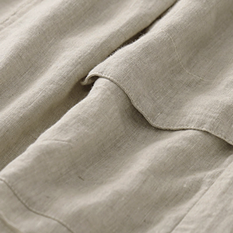 Buddha Stones Summer Casual Plain Women's Elasti Straight Shorts With Pockets - image 16