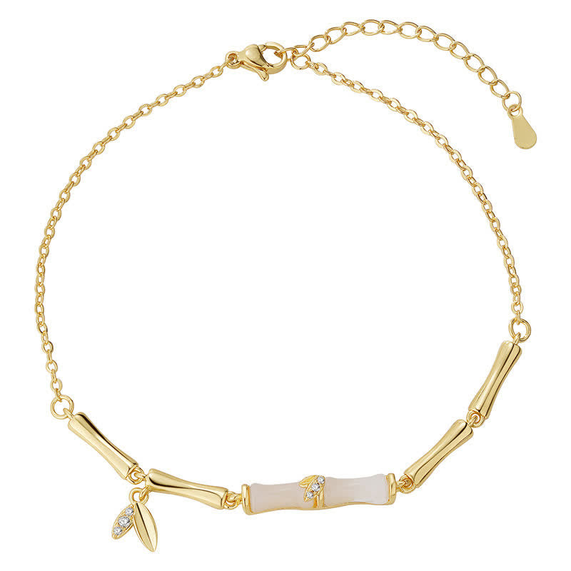 FREE Today: Wealth and Luck Copper Bamboo Leaves Chain Anklet - image 9