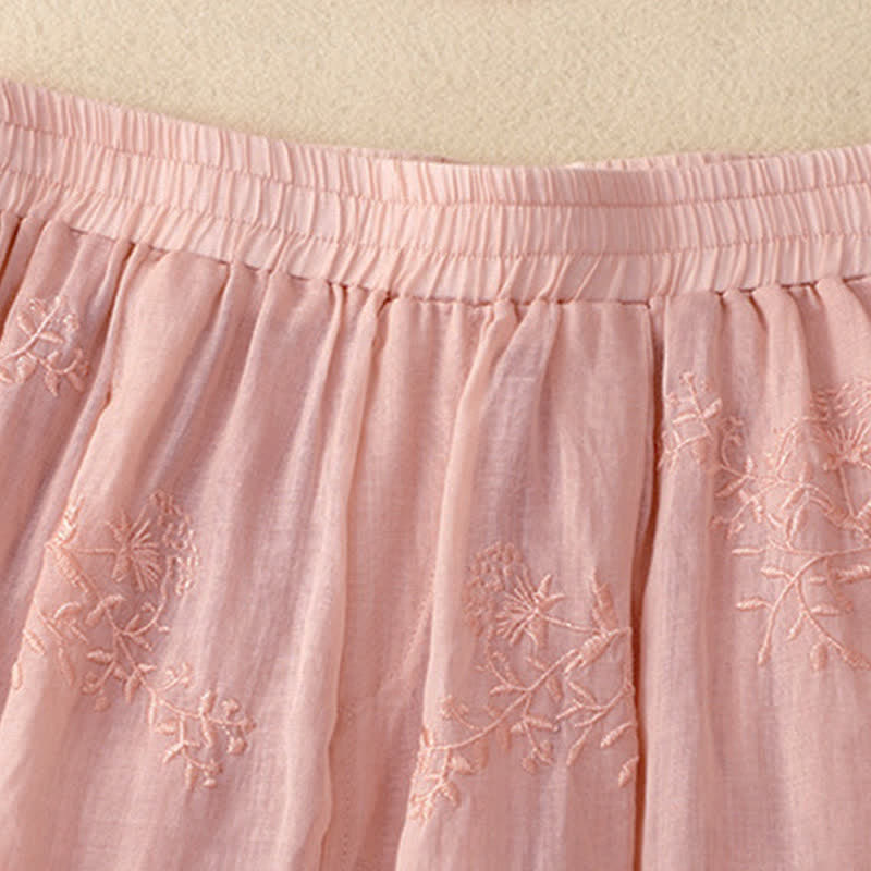 Buddha Stones Embroidered Pattern Women's Harem Pants With Pockets - image 12