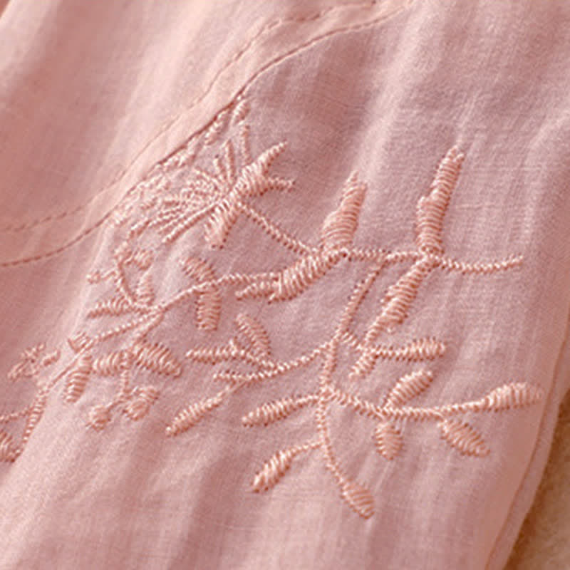 Buddha Stones Embroidered Pattern Women's Harem Pants With Pockets - image 15