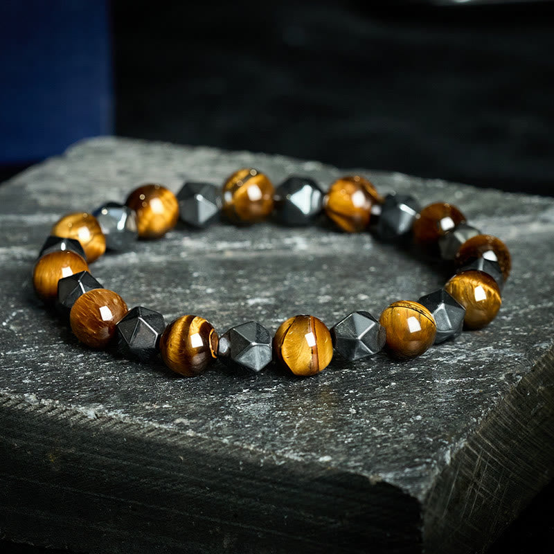 FREE Today: Strength and Support Tiger Eye Hematite Faceted Bracelet - Yellow Tiger Eye(Protection ♥ Courage) - image 9