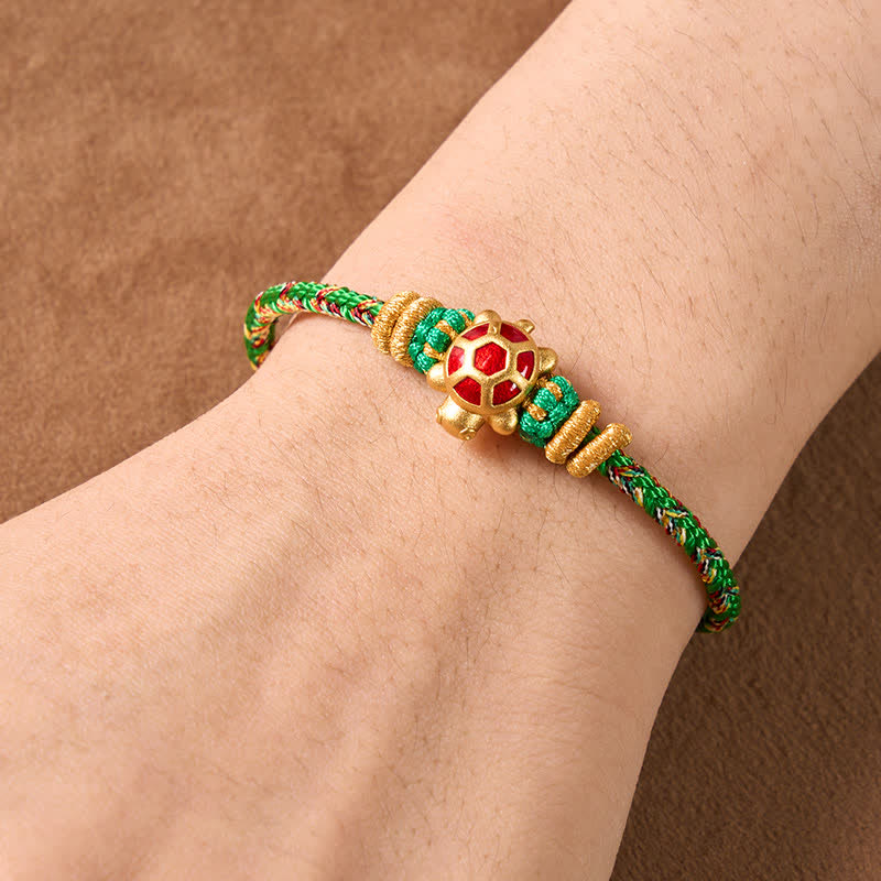 FREE Today: Protection and Self Care Five Color Hand Woven String Longevity Turtle Adjustable Bracelet - image 3