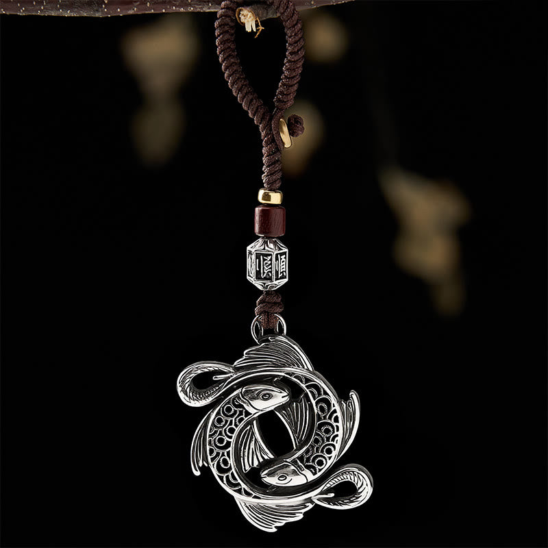 FREE Today: Determination and Prosperity Copper Vintage Double Koi Fish Charm Keychains - image 1