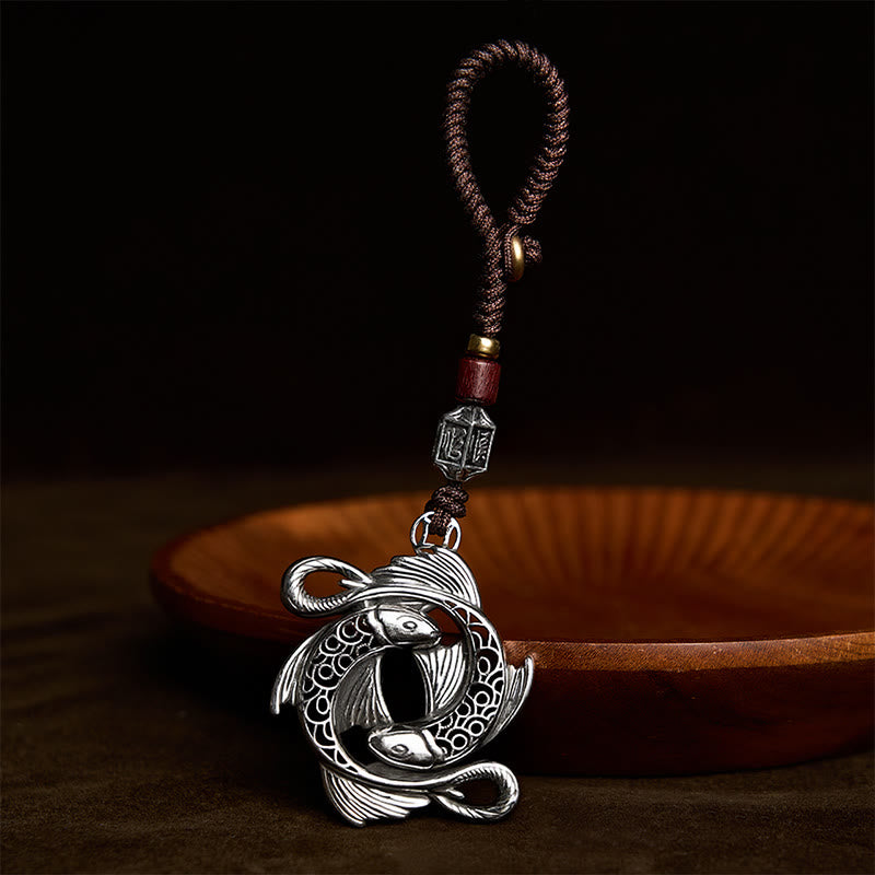 FREE Today: Determination and Prosperity Copper Vintage Double Koi Fish Charm Keychains - Double Koi Fish - image 0
