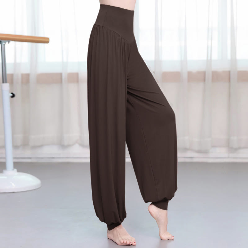 Buddha Stones Plain Color Loose Modal Yoga Dance Harem Pants - Sienna - US12,UK/AU16,EU44 (3XL) - image 19