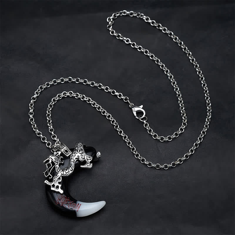 FREE Today: Strength and Protection Dragon Crescent Pendant Necklace - image 1