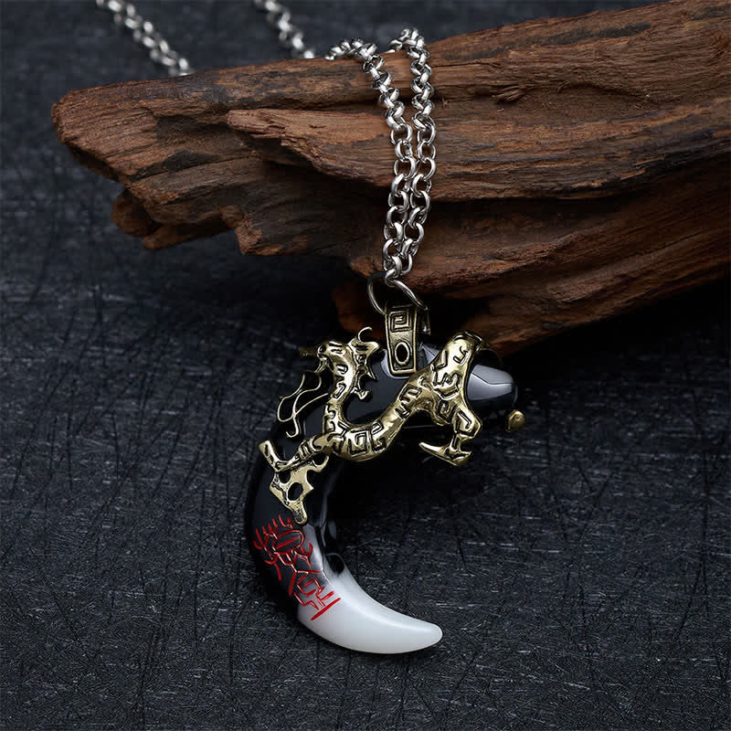FREE Today: Strength and Protection Dragon Crescent Pendant Necklace - image 11