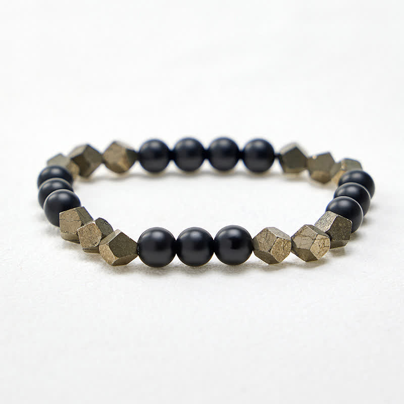 FREE Today: Success and Wealth Pyrite Faceted Beads Vintage Bracelet - image 4