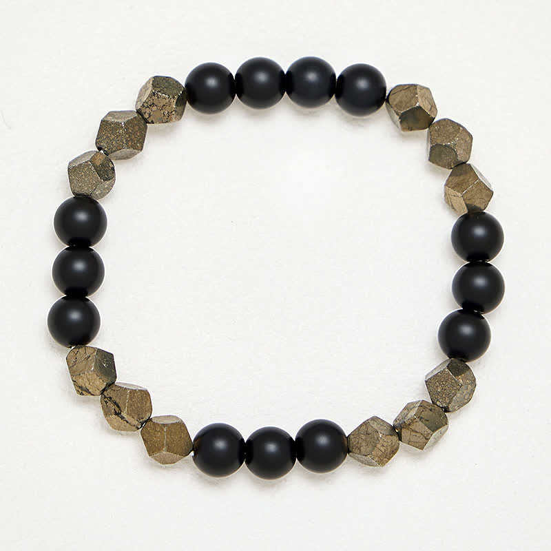FREE Today: Success and Wealth Pyrite Faceted Beads Vintage Bracelet - image 3