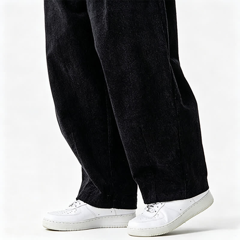Buddha Stones Fall Winter Casual Vintage Drawstring Solid Ankle Pants Men's Tapered Pants With Pocket - image 22