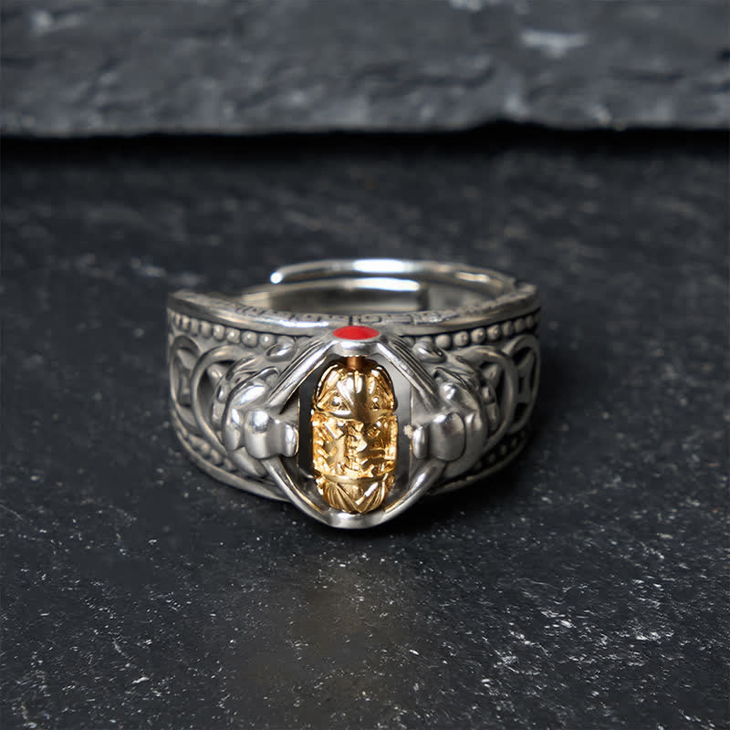 FREE Today: Wealth and Luck Copper Pi Xiu Chinese Coin Spinner Adjustable Ring - image 1