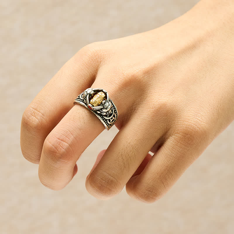 FREE Today: Wealth and Luck Copper Pi Xiu Chinese Coin Spinner Adjustable Ring - image 4