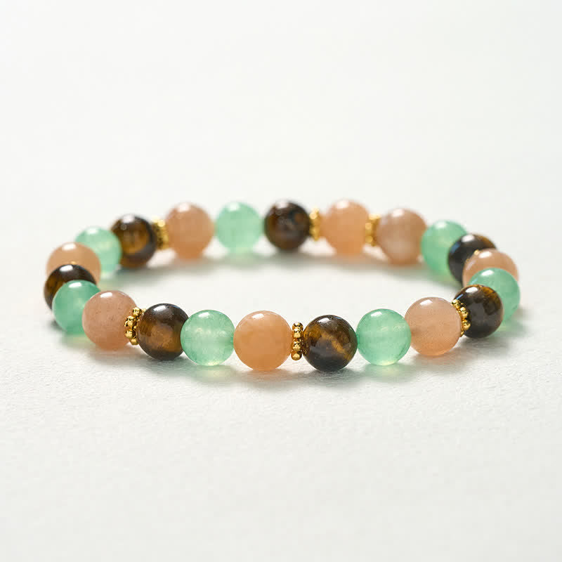 FREE Today: Positivity and Strength Green Aventurine Tiger Eye Sun Stone Beads Bracelet - image 10