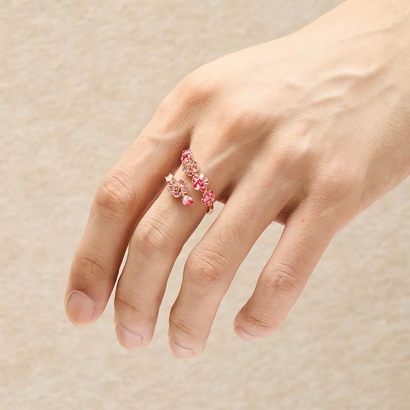 FREE Today: Healing and Luck Copper Peach Blossom Open Ring - image 7